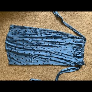 Zara satin wrap skirt